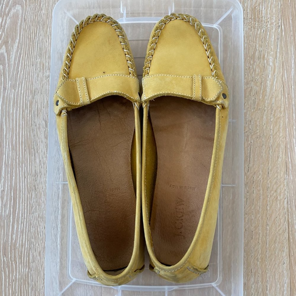 J.Crew Women Yellow Suede Flats Size 7
